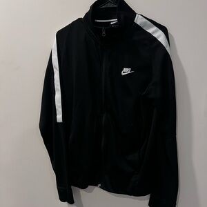Nike Men's Black Performance Jacket with White Accents
